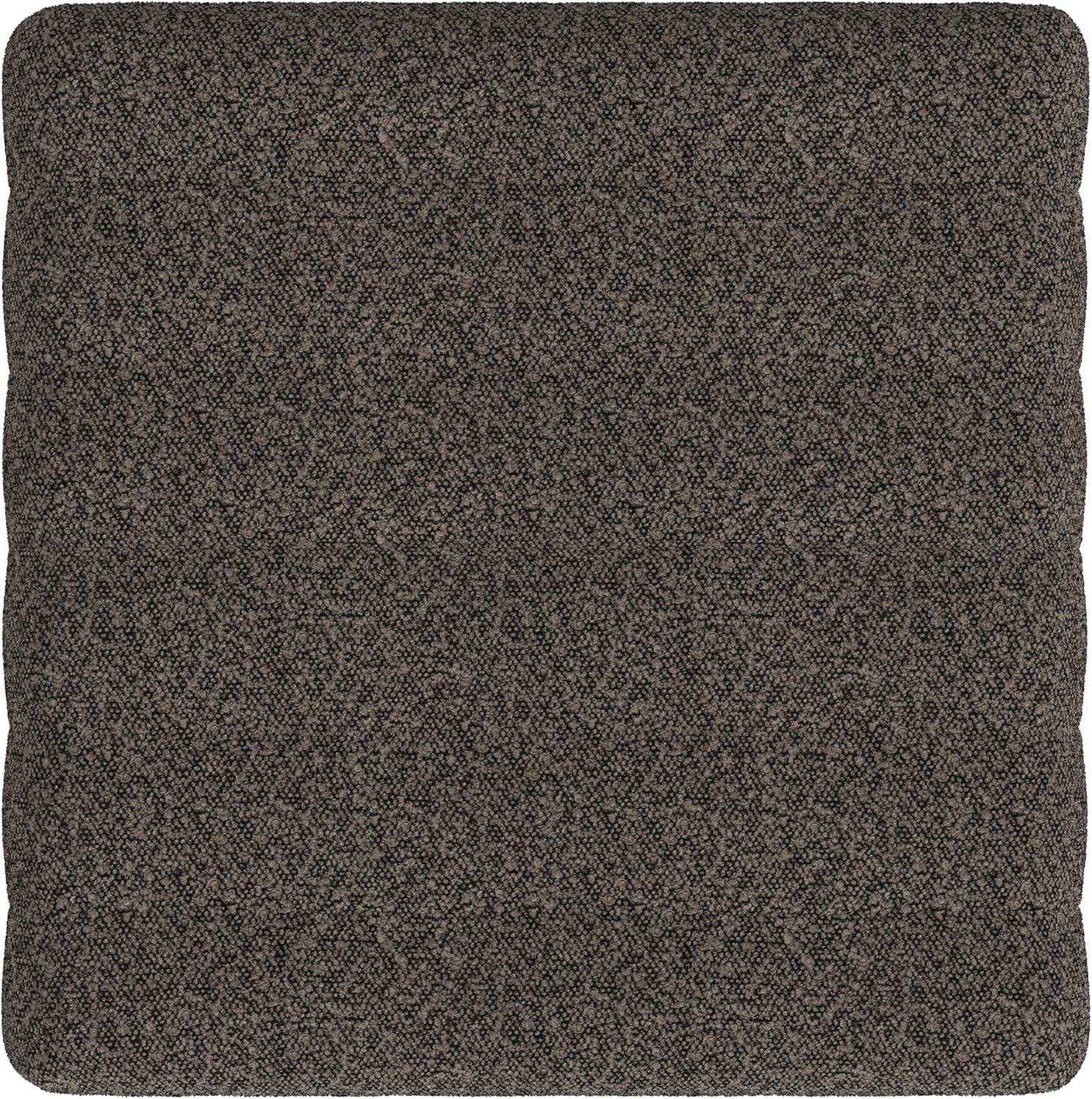 imageHomePop Modern Arch Velvet OttomanHomepop Home DcorOttoman for Living Room amp Bedroom Steel Blue VelvetDark Brown Boucle