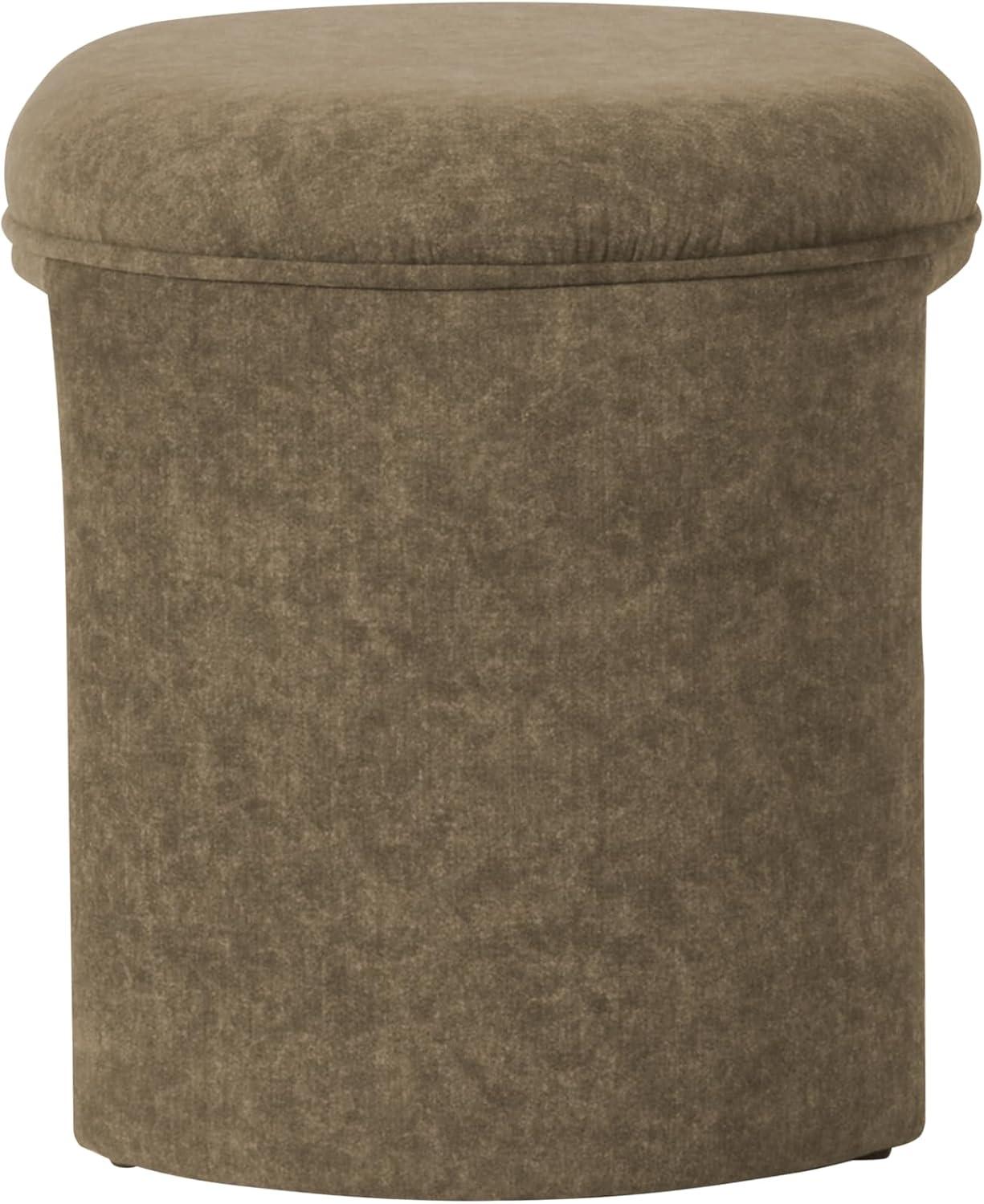 imageHomePop Modern Channel Tufted Faux Leather OttomanHomepop Home DcorOttoman for Living Room amp Bedroom Black Faux LeatherMocha Velvet