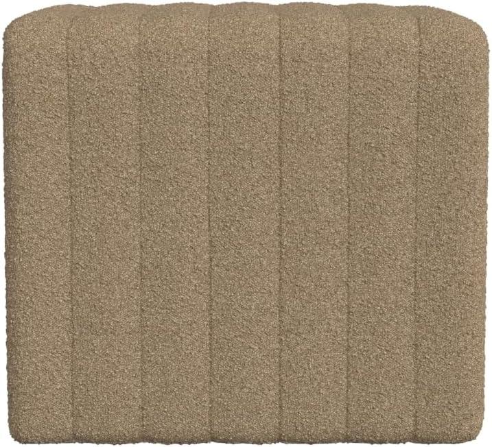 imageHomePop Modern Channel Tufted Velvet OttomanHomepop Home DcorOttoman for Living Room amp Bedroom GreenBrown Boucle