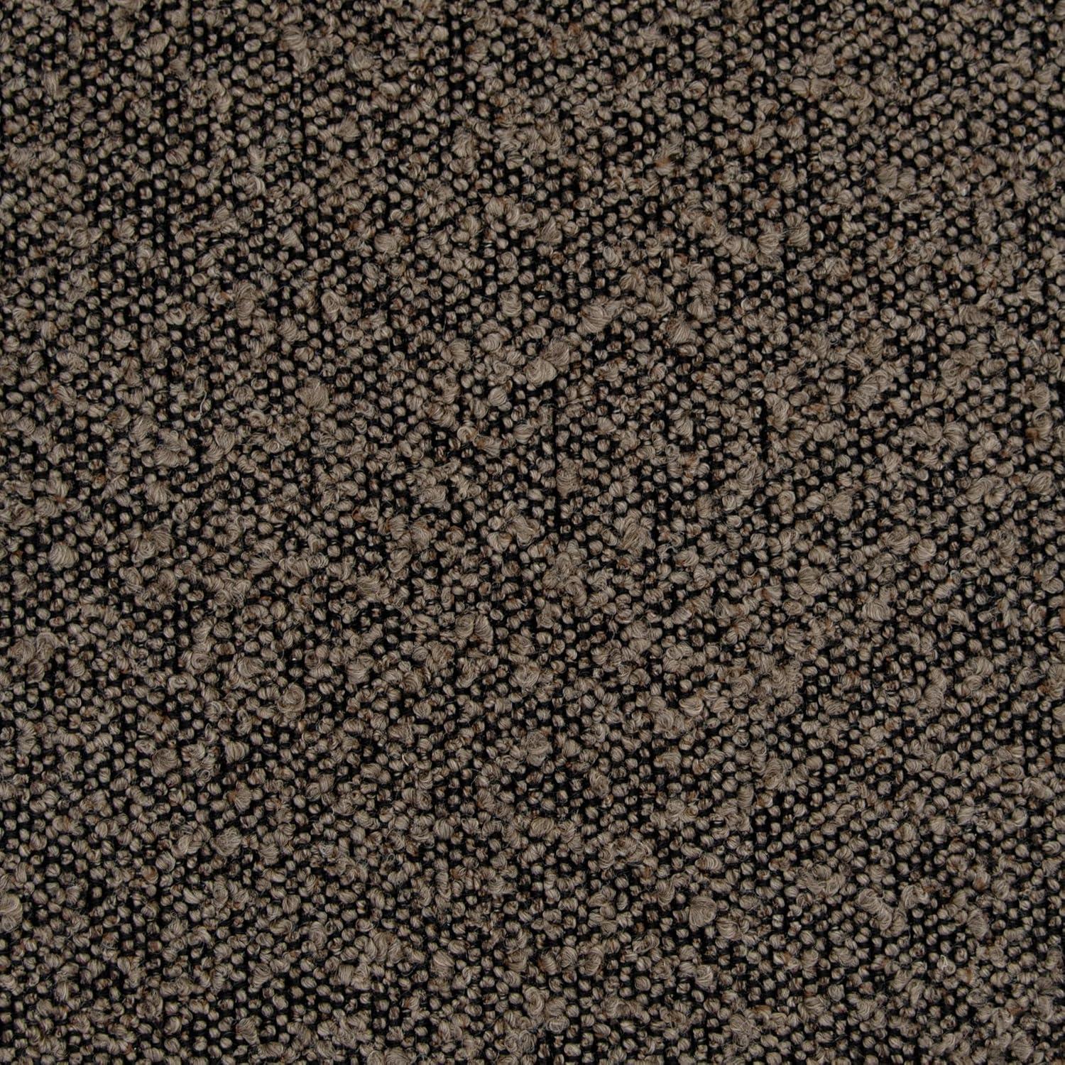 imageHomePop Modern Channel Tufted Velvet OttomanHomepop Home DcorOttoman for Living Room amp Bedroom GreenDark Brown Boucle