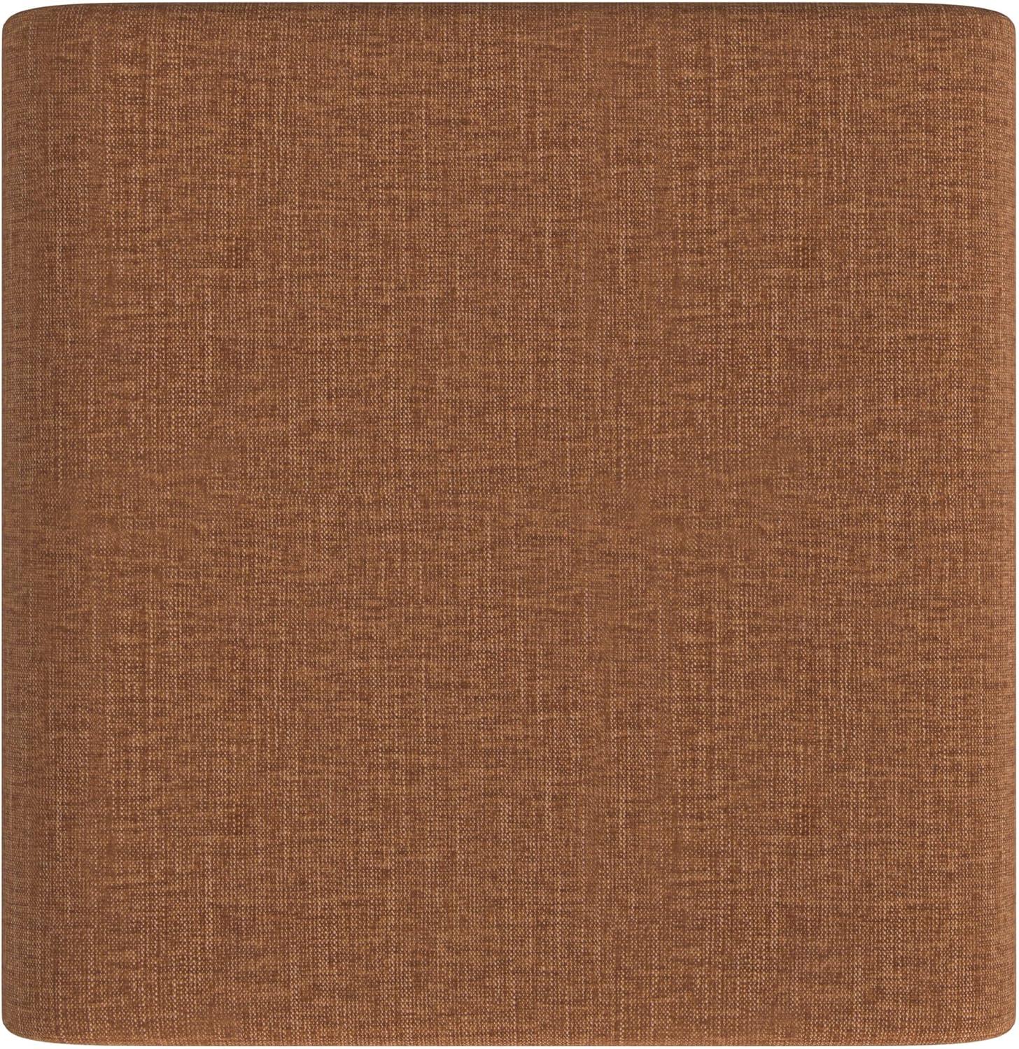 imageHomePop Modern Channel Tufted Velvet OttomanHomepop Home DcorOttoman for Living Room amp Bedroom GreenOrange Rust