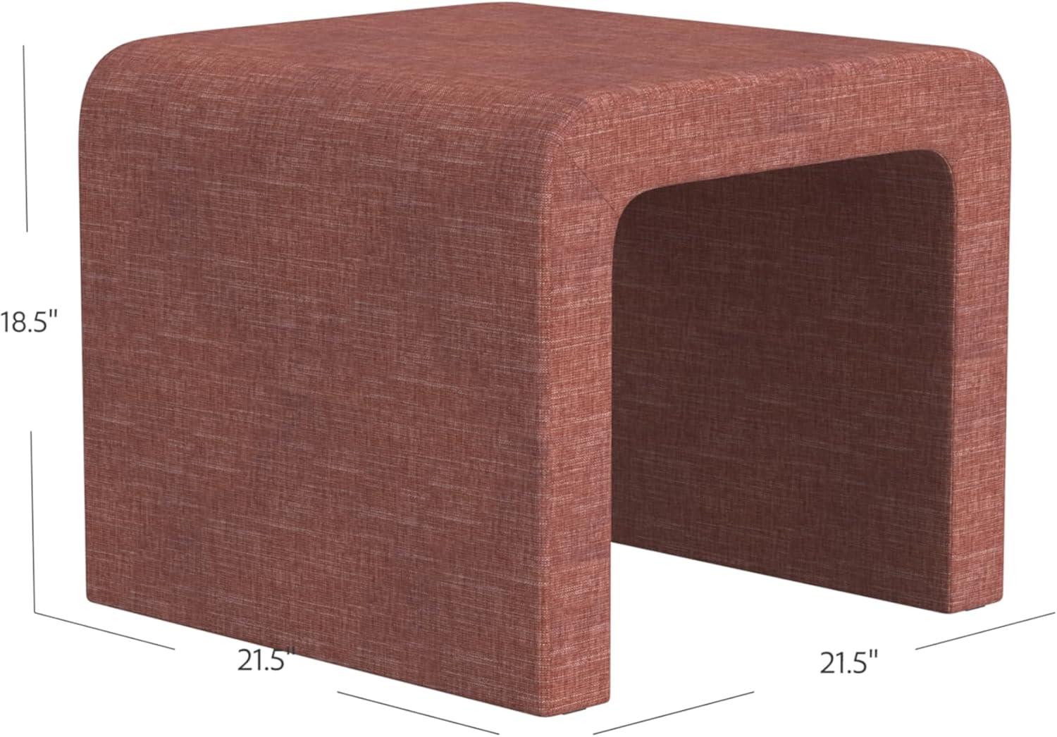 imageHomePop Modern Channel Tufted Velvet OttomanHomepop Home DcorOttoman for Living Room amp Bedroom GreenPink