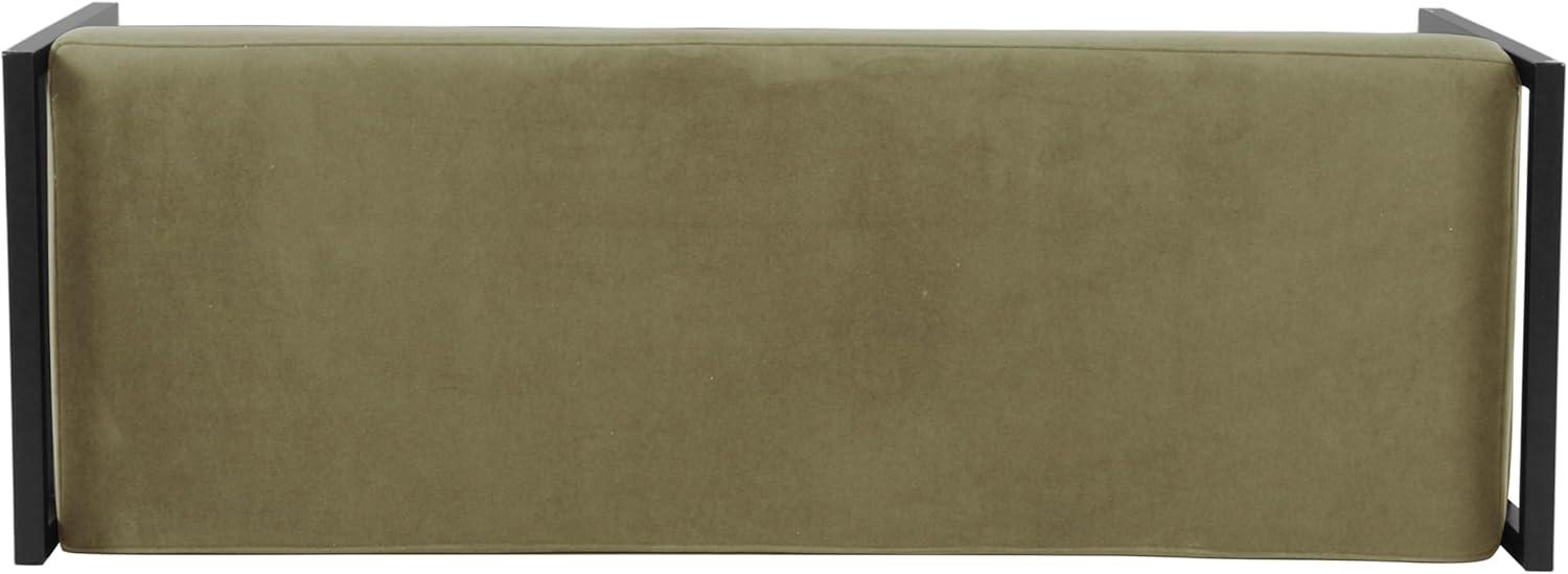 imageHomePop Modern Metal BenchBench for Living Room amp Bedroom Decorative Home Furniture Brown BoucleLight Sage Green Velvet