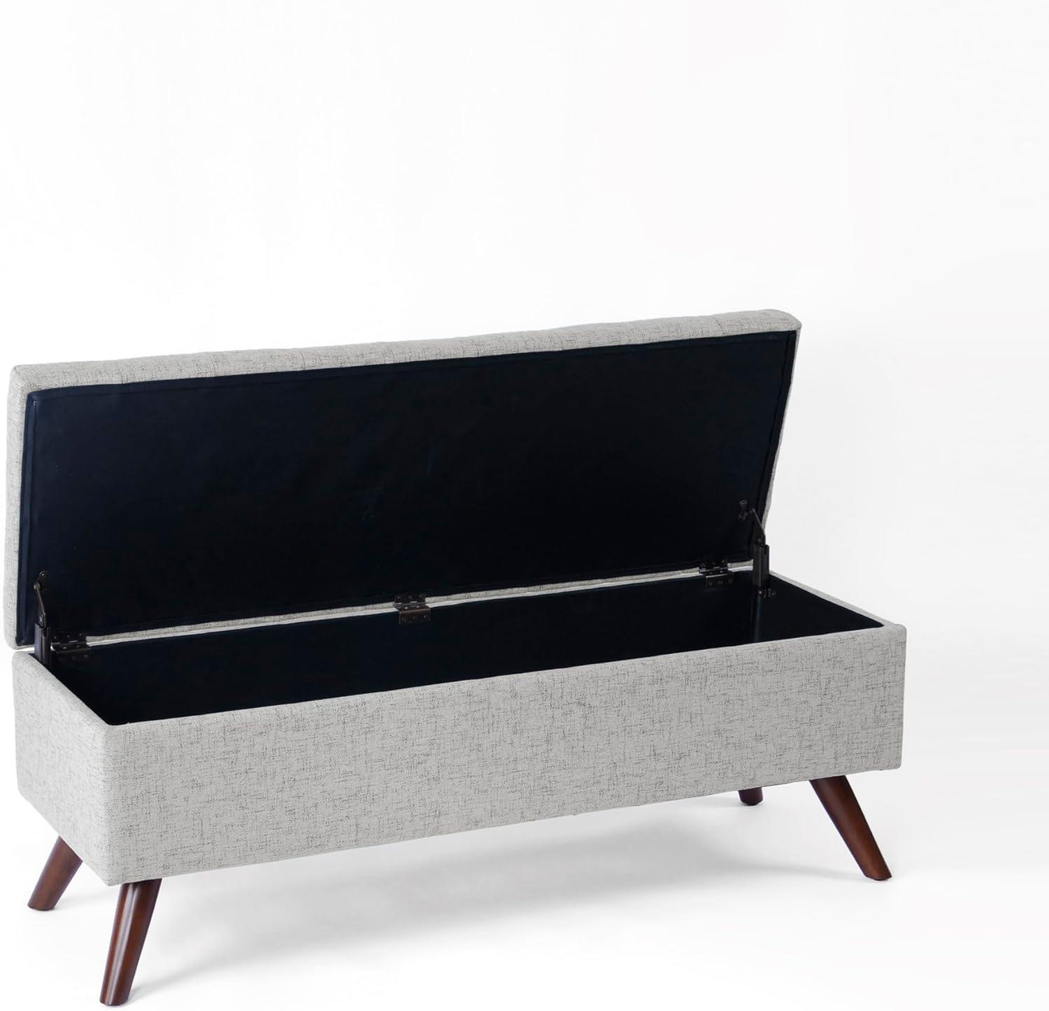 imageHomePop Modern Storage Bench Blue LargeGrey