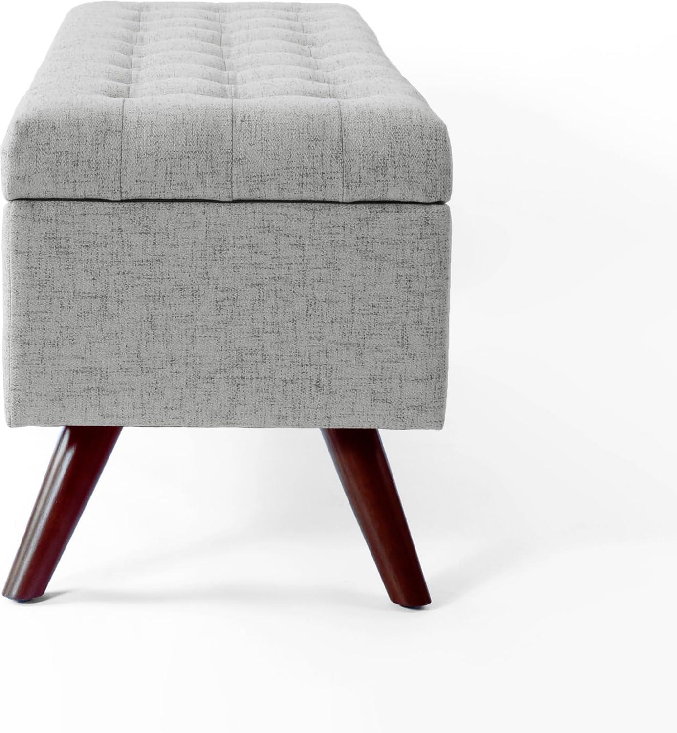 imageHomePop Modern Storage Bench Blue LargeGrey