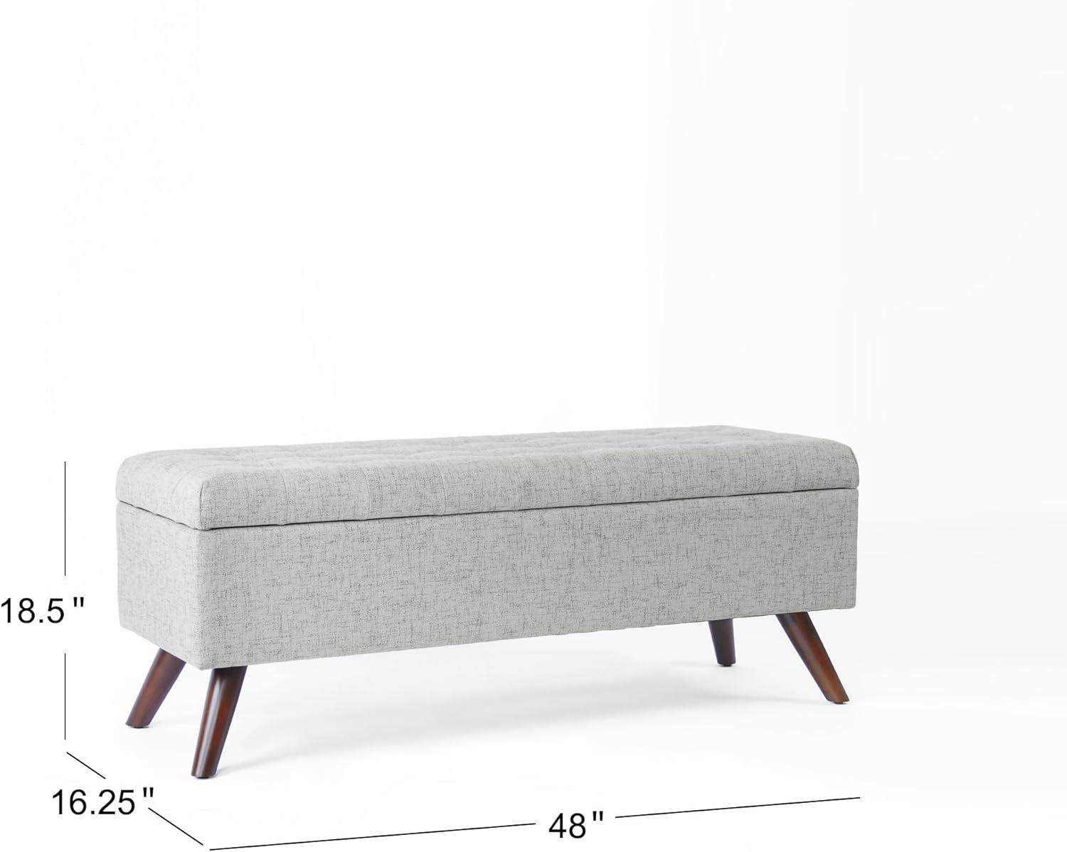 imageHomePop Modern Storage Bench Gray Large