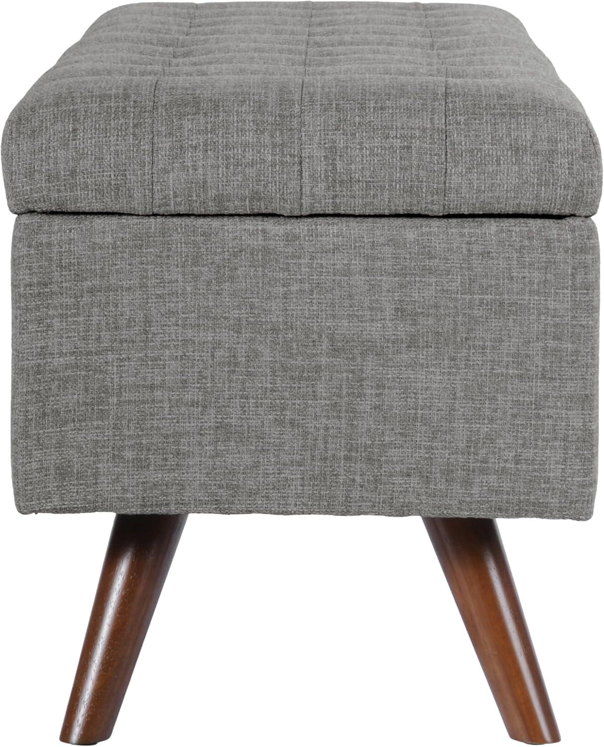 imageHomePop Modern Storage Bench Green LargeMedium Gray