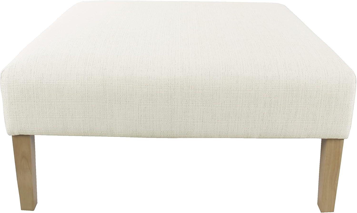 imageHomePop Tufted Decorative Bench StainResistant Cream WovenStainresistant Cream Woven
