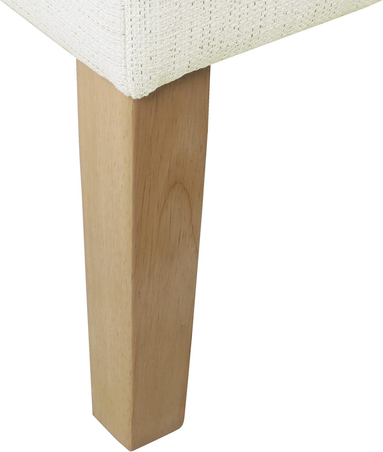 imageHomePop Tufted Decorative Bench StainResistant Cream WovenStainresistant Cream Woven