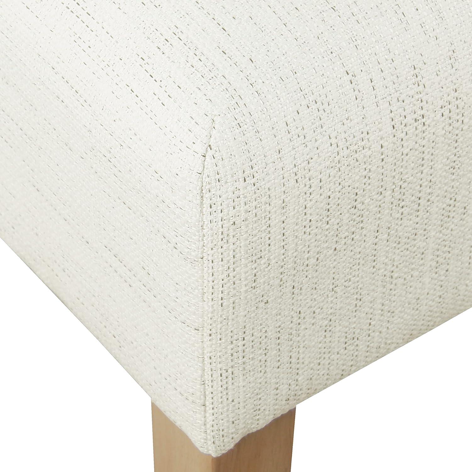 imageHomePop Tufted Decorative Bench StainResistant Cream WovenStainresistant Cream Woven