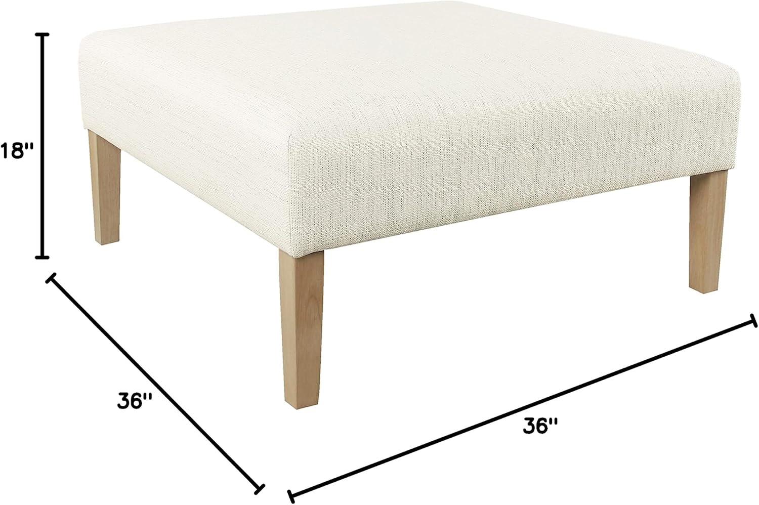 imageHomePop Tufted Decorative Bench StainResistant Cream WovenStainresistant Cream Woven