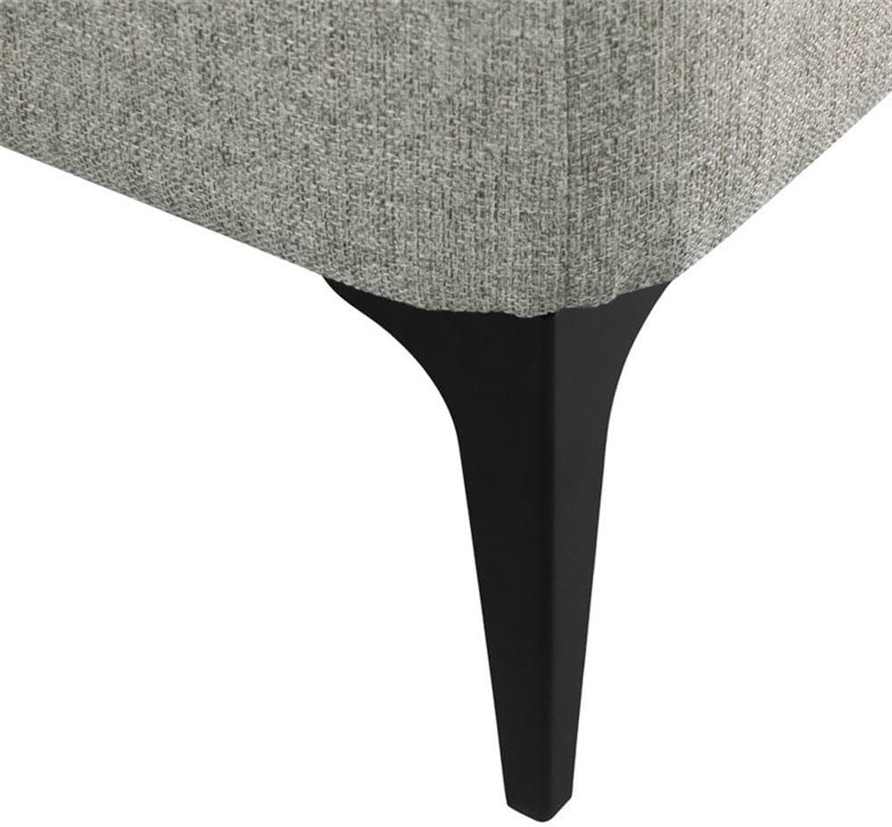 imageHomePop Upholstered Storage Bench with Metal LegHomepop Home DcorBench with Storage for Living Room amp Entryway Sustainable Gray WovenSustainable Gray Woven