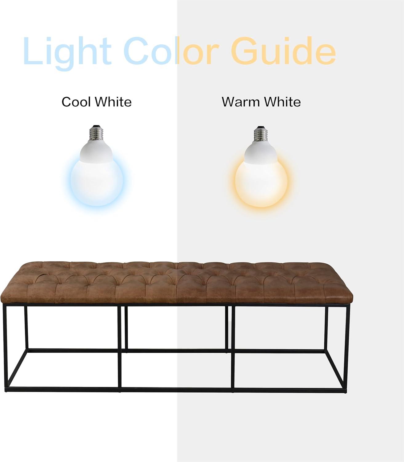 imageHomepop Decorative Small Square Black Metal Ottoman Ottoman Stool for Living Room amp Bedroom Decorative Home Furniture Pewter Gray Faux LeatherLight Brown Pu Leather