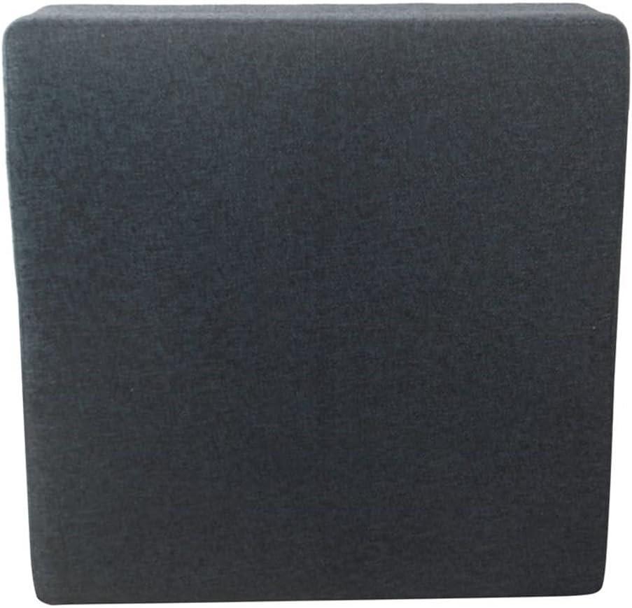 imageHomepop Home Decor Luxury Square 32 Storage Ottoman with Lift Off Lid Ottoman with Storage for Living Room amp Bedroom Navy