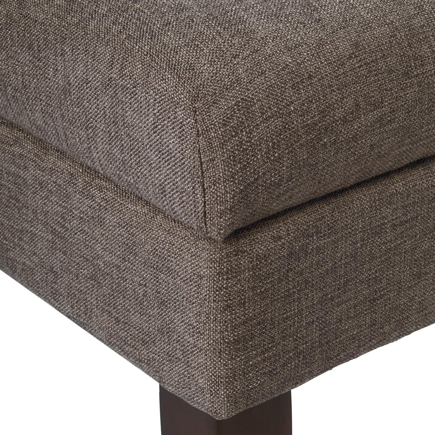 imageHomepop Home Decor Upholstered Decorative Storage Ottoman Bench Ottoman Bench with Storage for Living Room amp Bedroom Decorative Home Furniture Textured BrownTextured Brown