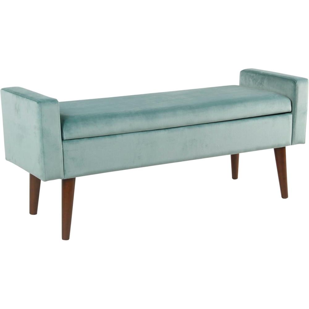 imageHomePop Fulton Storage Bench Muted MintMuted Mint