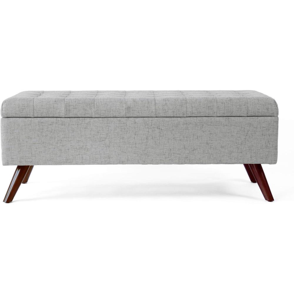 imageHomePop Modern Storage Bench Gray Large