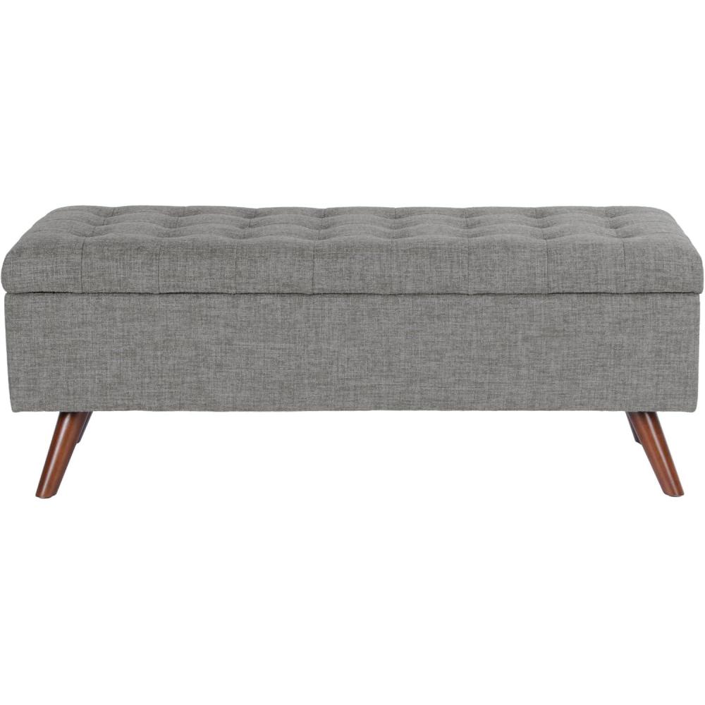 imageHomePop Modern Storage Bench Green LargeMedium Gray