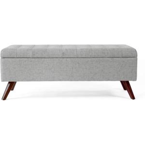 HomePop Modern Storage Bench, Green Large(Grey)
