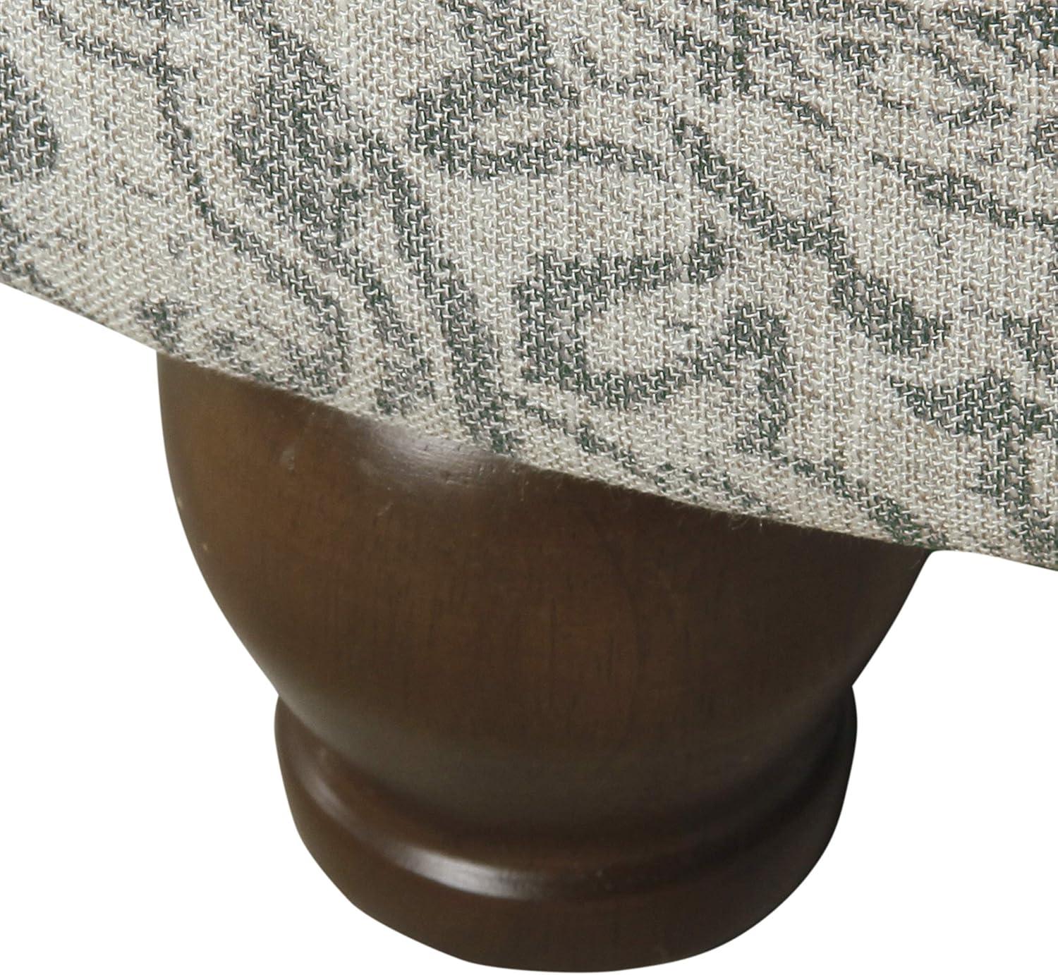 imageHomepop Home Decor Upholstered Round Storage Ottoman Ottoman with Storage for Living Room amp Bedroom Brown Medallion LargeLight Gray Floral
