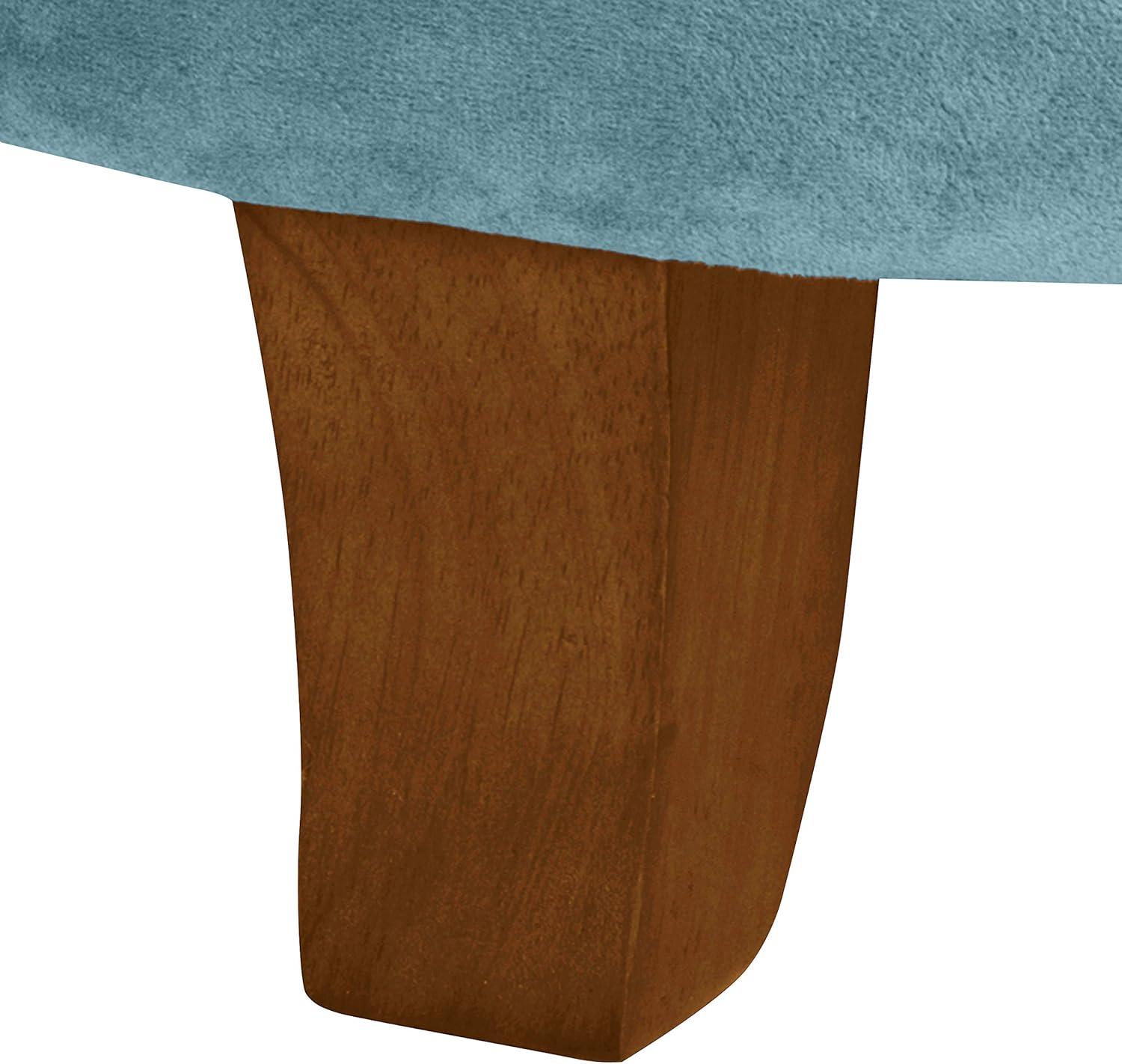 imageHomepop Home Decor Upholstered Round Velvet Tufted Foot Rest Ottoman Ottoman with Storage for Living Room amp Bedroom Decorative Home Furniture Burgundy SmallTeal