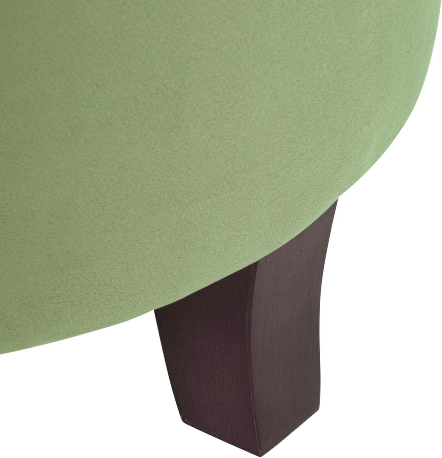imageHomepop Home Decor Upholstered Round Velvet Tufted Foot Rest Ottoman Ottoman with Storage for Living Room amp Bedroom Decorative Home Furniture Burgundy SmallGreen