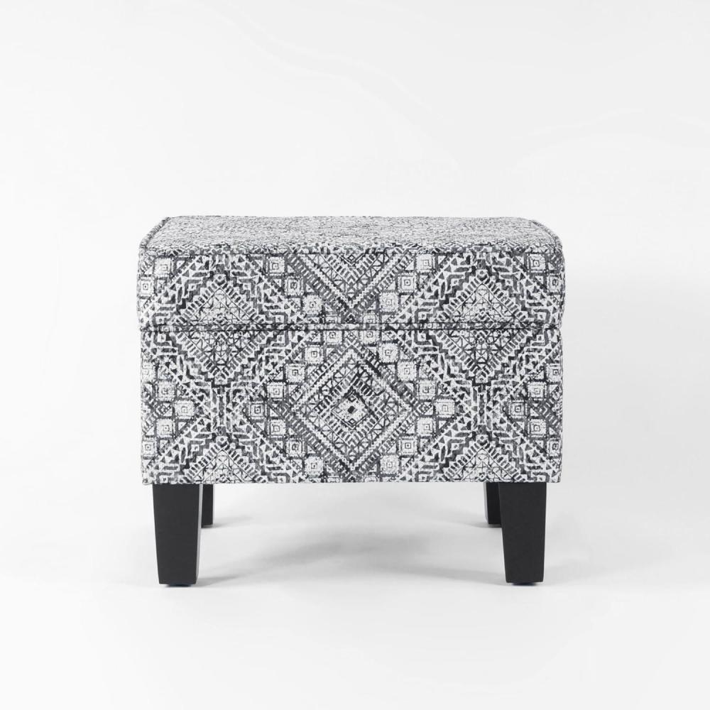imageSpatial Order Home Decor Dinah Collection Modern Storage Ottoman Ottoman with Storage for Living Room amp BedroomTribal Pattern Velvet