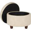 Cream Faux Leather