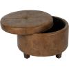 Distressed Brown Faux Leather