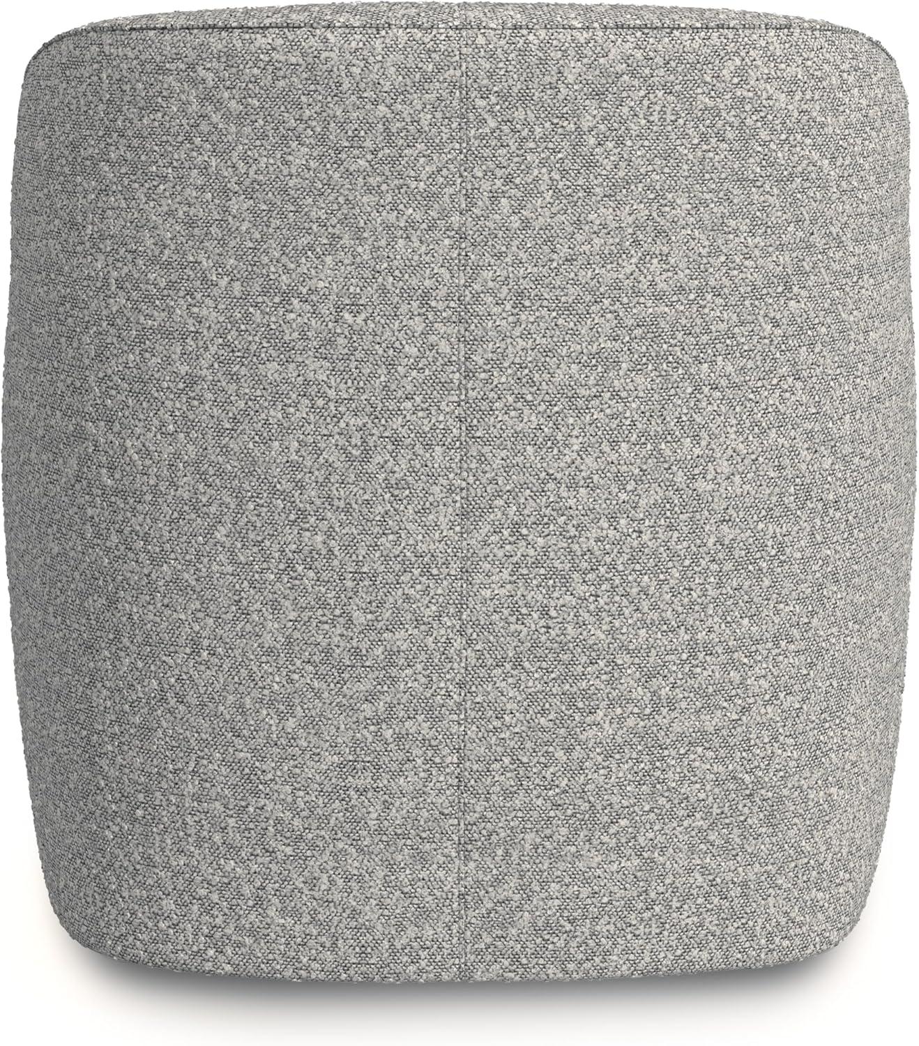 imageHomepop Home Dcor Upholstered 360 Barrel Back Swivel Chair Accent Chairs for Living Room amp Bedroom Decorative Home Furniture White Boucle with Gray YarnWhite Boucle With Gray Yarn