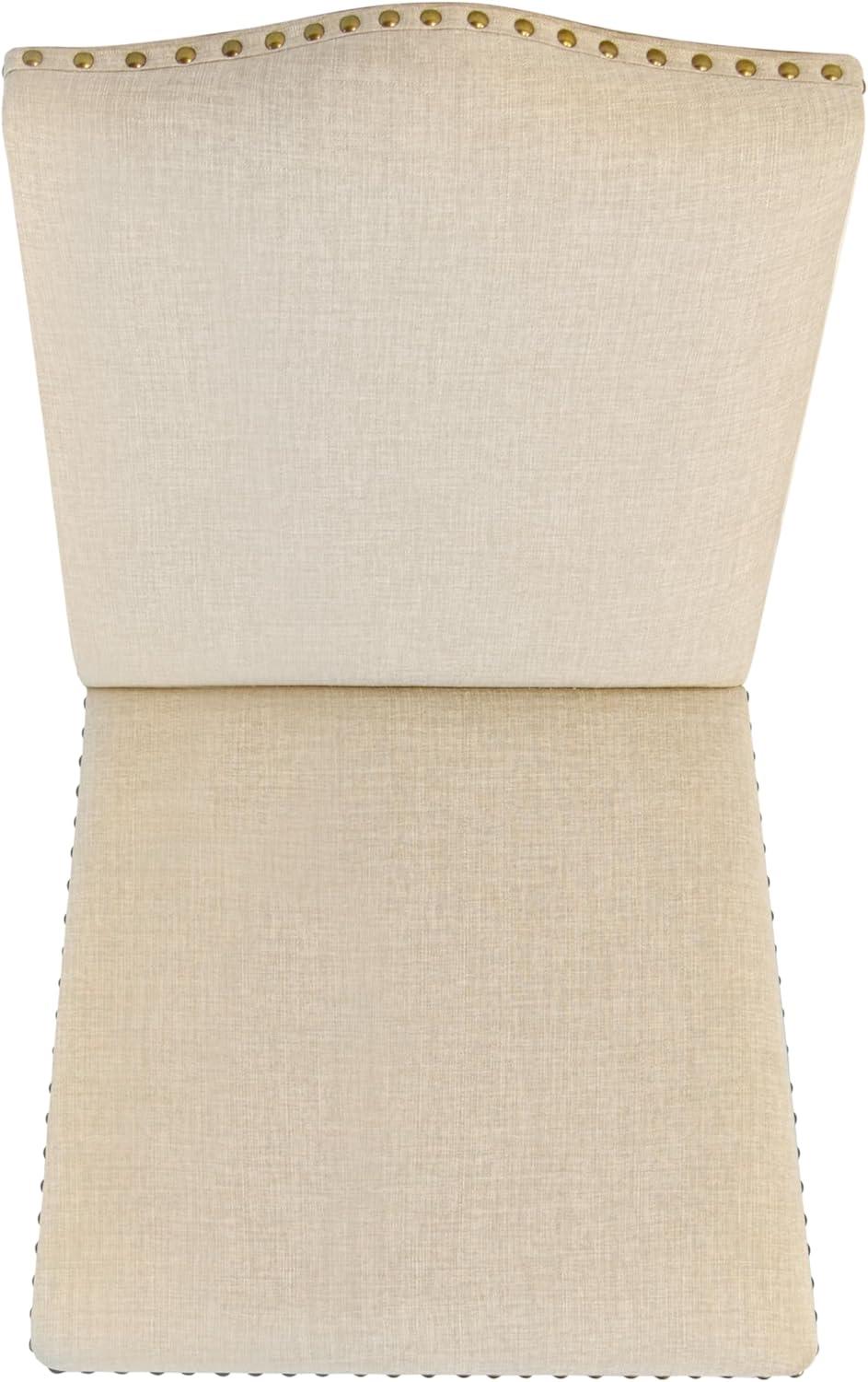 imageHomePop Classic Parsons Dining Chair Blue Geometric Set of 2Beige Woven