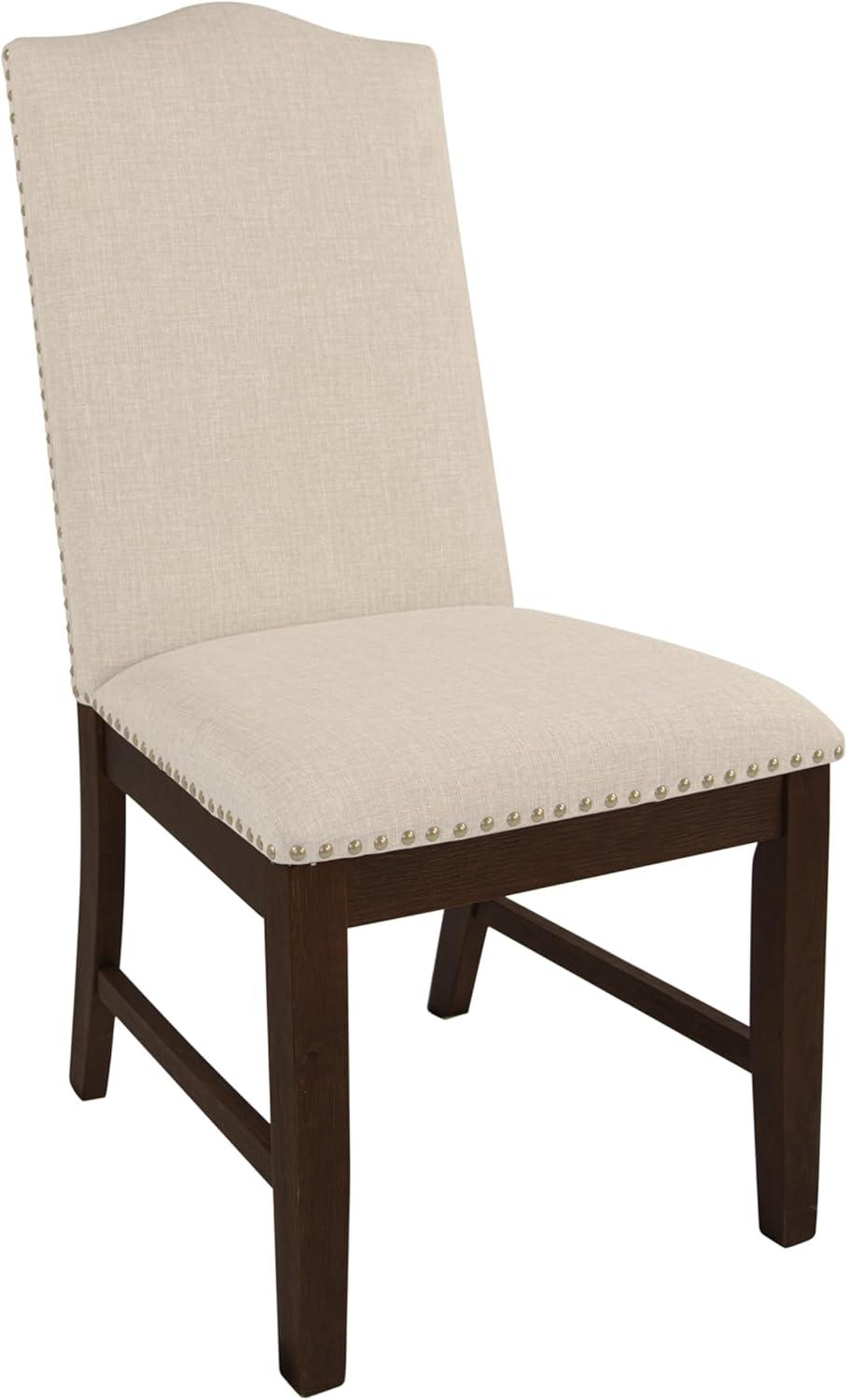 imageHomePop Classic Parsons Dining Chair Blue Geometric Set of 2Beige Woven