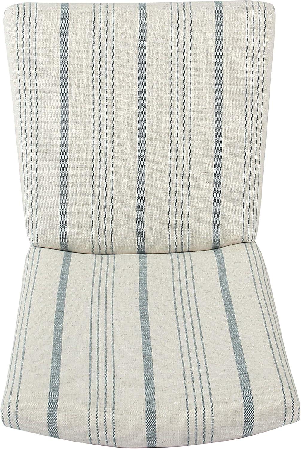 imageHomePop Classic Parsons Dining Chair Blue Geometric Set of 2Blue Calypso Stripe