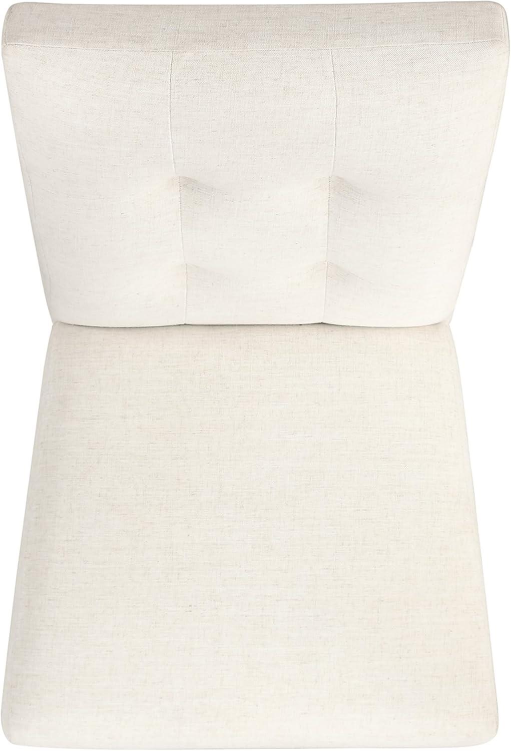 imageHomePop Classic Parsons Dining Chair Blue Geometric Set of 2Ivory Textured Woven