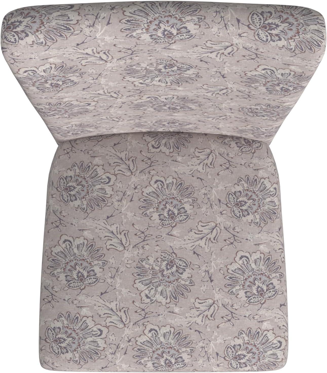 imageHomePop Classic Parsons Dining Chair Blue Geometric Set of 2Linen Artistic Floral Print
