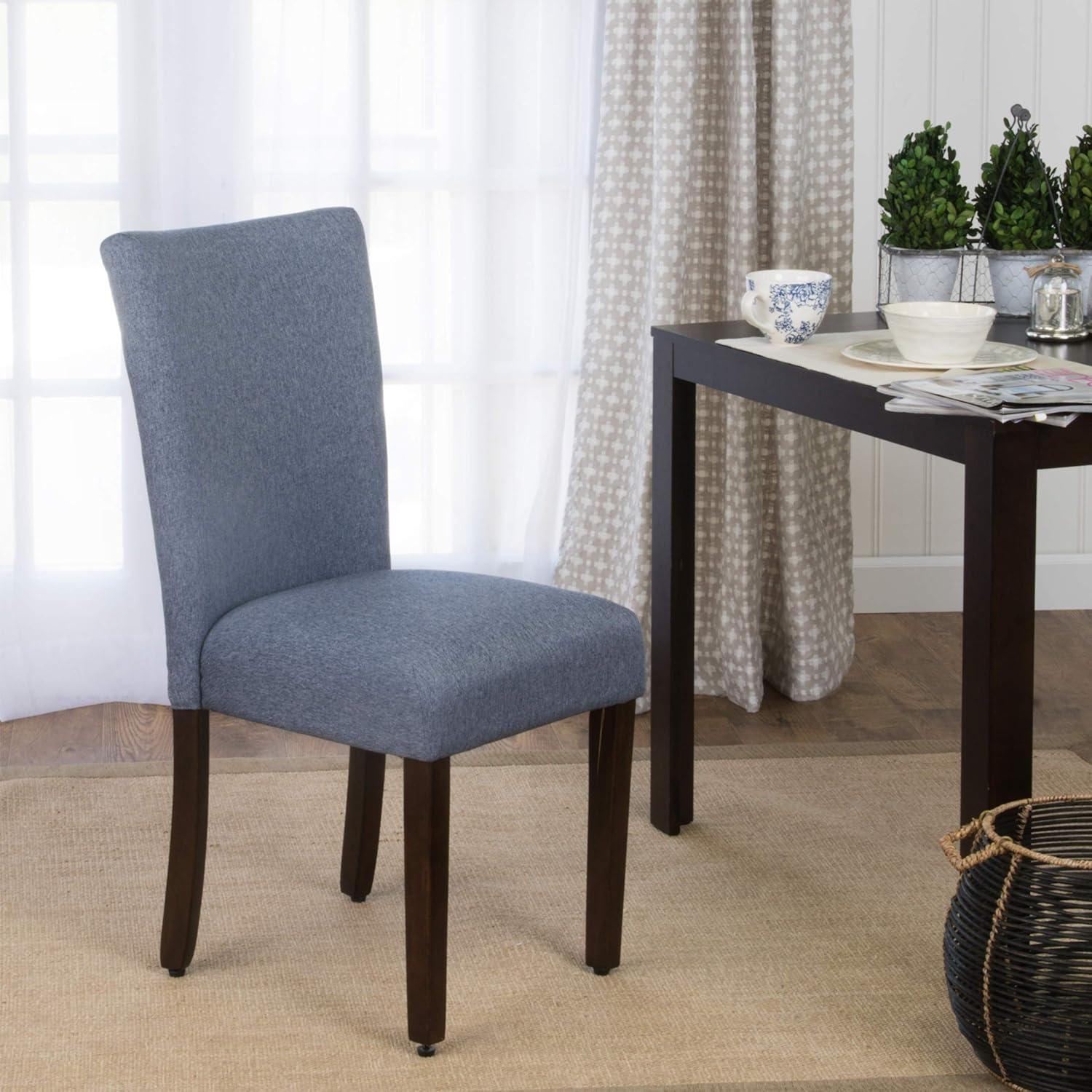 imageHomePop Parsons Classic Upholstered Accent Dining Chair Single Pack Light GreyBlue