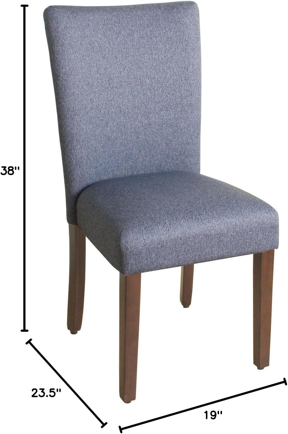 imageHomePop Parsons Classic Upholstered Accent Dining Chair Single Pack Light GreyBlue