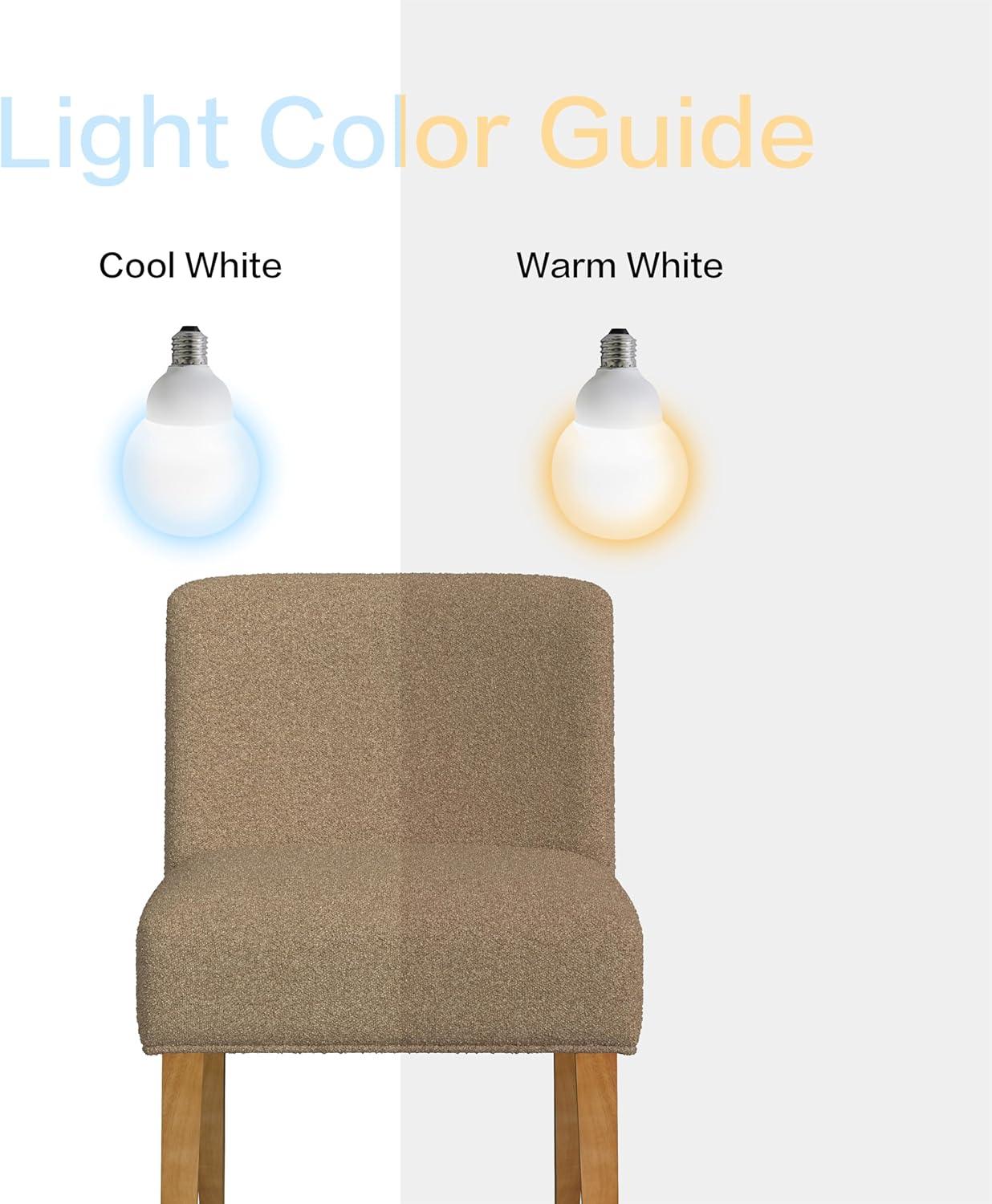 imageHomePop Parsons Classic Upholstered Accent Dining Chair Single Pack Light GreyBrown Khaki Boucle Single Pack