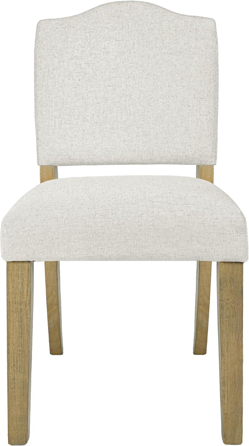 imageHomePop Parsons Classic Upholstered Accent Dining Chair Single Pack Light GreyCream Textured Woven Single Pack