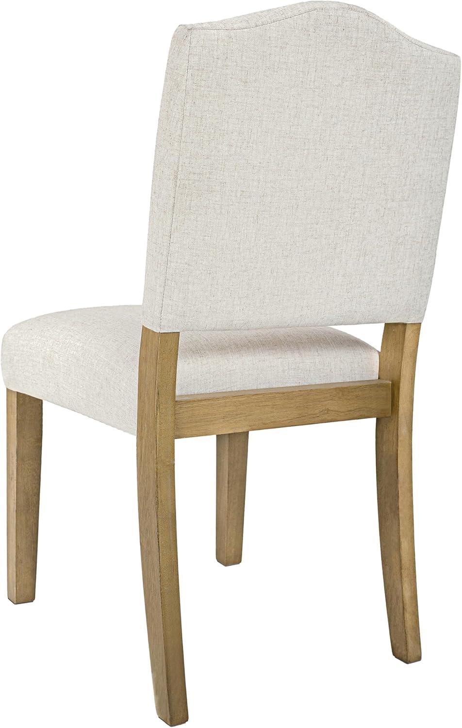 imageHomePop Parsons Classic Upholstered Accent Dining Chair Single Pack Light GreyCream Textured Woven Single Pack