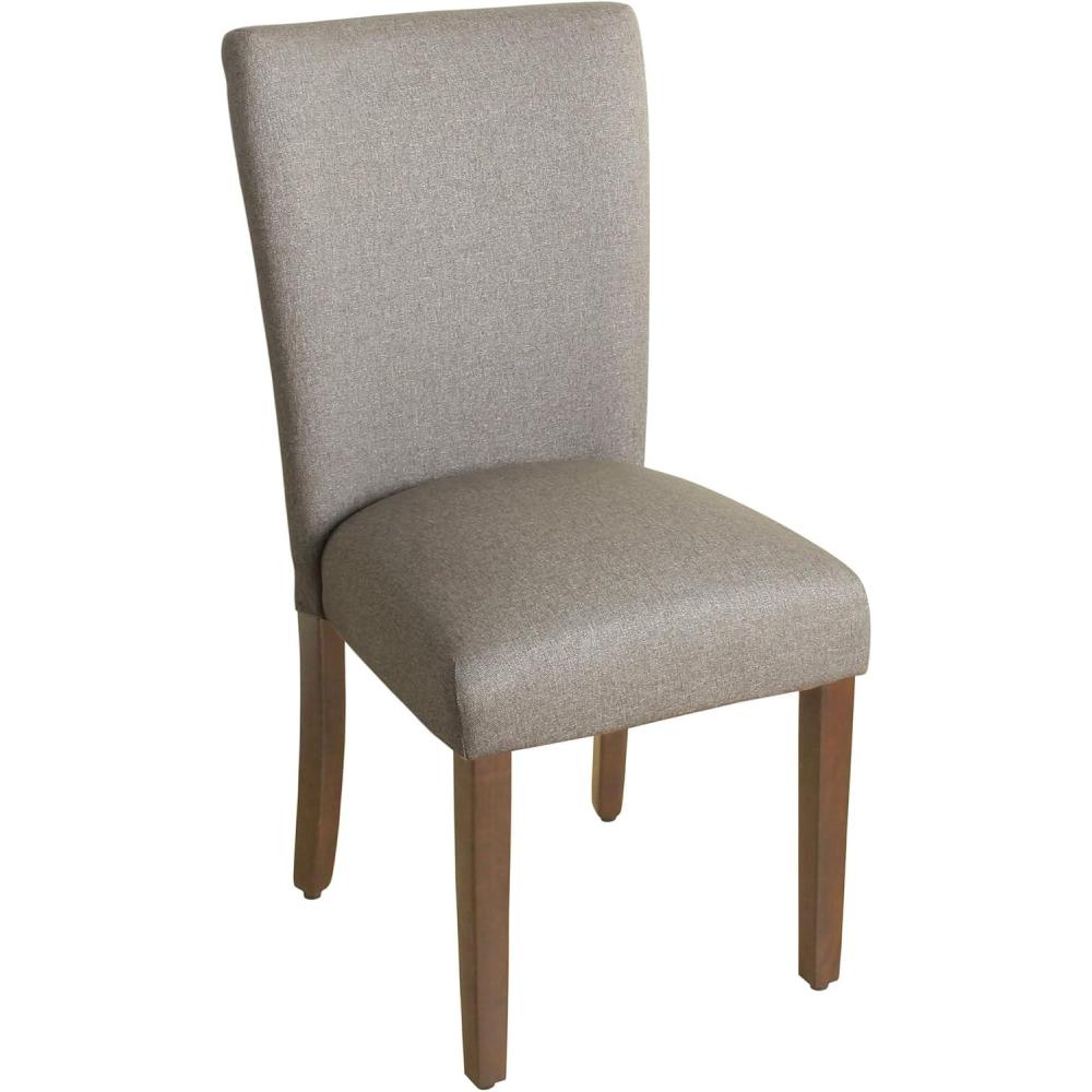 imageHomePop Parsons Classic Upholstered Accent Dining Chair Single Pack Light GreyAsh Gray