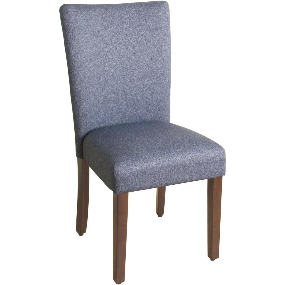 imageHomePop Parsons Classic Upholstered Accent Dining Chair Single Pack Light GreyBlue