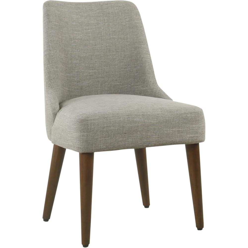 imageHomePop Parsons Classic Upholstered Accent Dining Chair Single Pack Light GreyWoven Gray