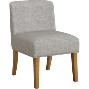 HomePop Parsons Classic Upholstered Accent Dining Chair, Single Pack, Light Grey(Gray Woven (Single Pack))