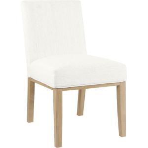 HomePop Parsons Classic Upholstered Accent Dining Chair, Single Pack, Light Grey(White Woven)