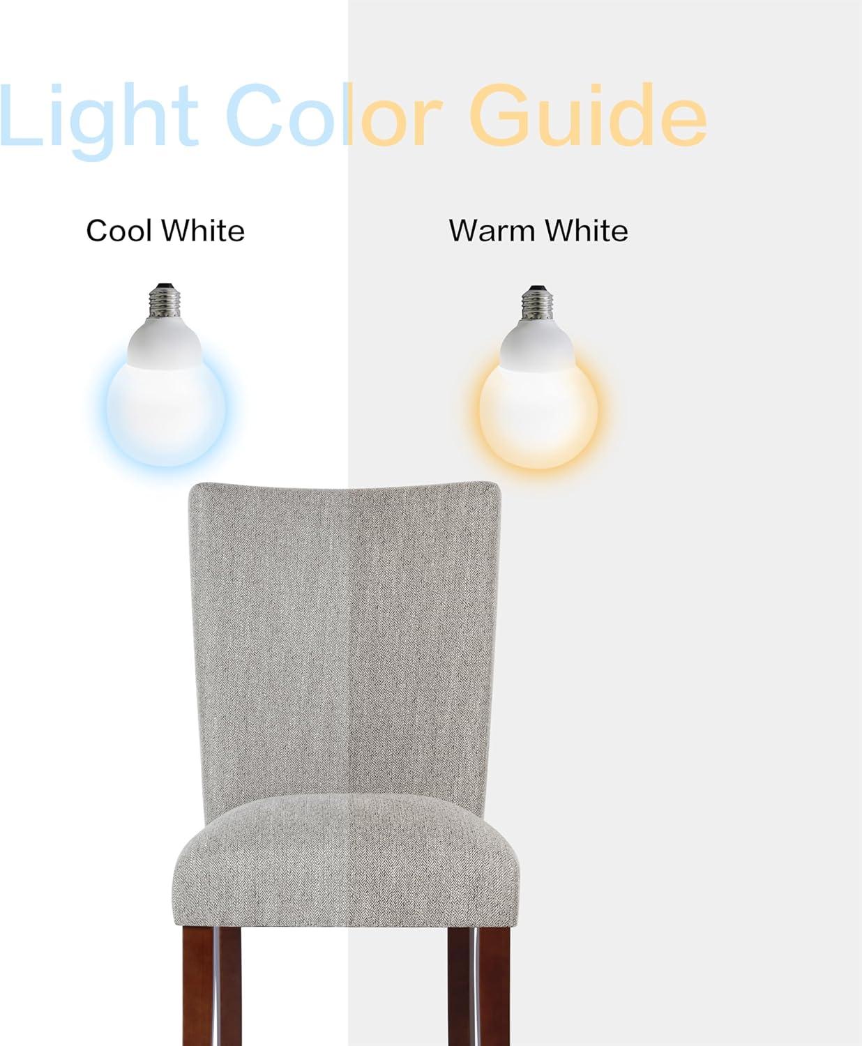 imageHomePop Parsons Upholstered Accent Dining Chair Set of 2 Black Faux LeatherLinen Light Gray