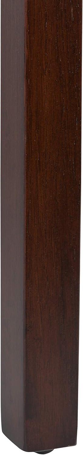 imageHomePop Parsons Upholstered Accent Dining Chair Set of 2 Black Faux LeatherNatural