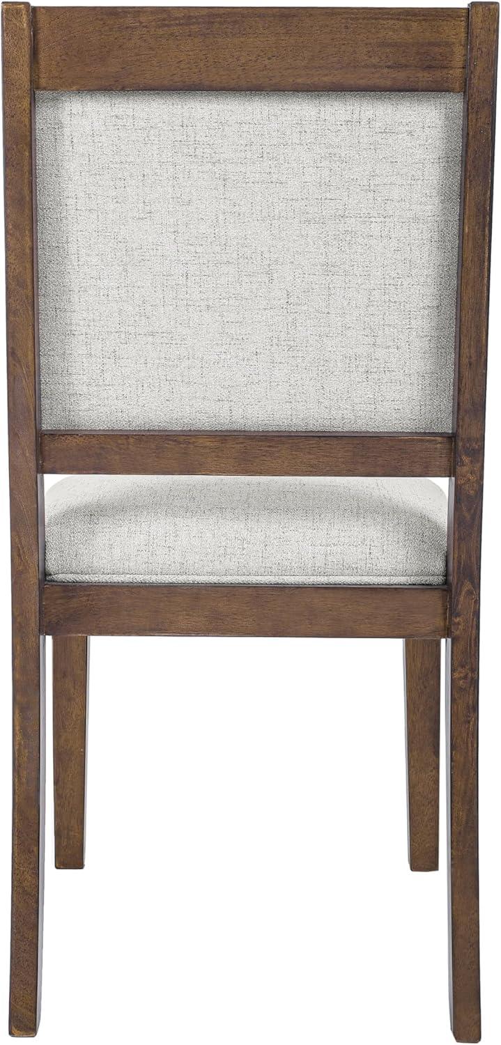 imageHomePop Parsons Upholstered Accent Dining Chair Set of 2 Black Faux LeatherNeutral Textured Solid Set of 2