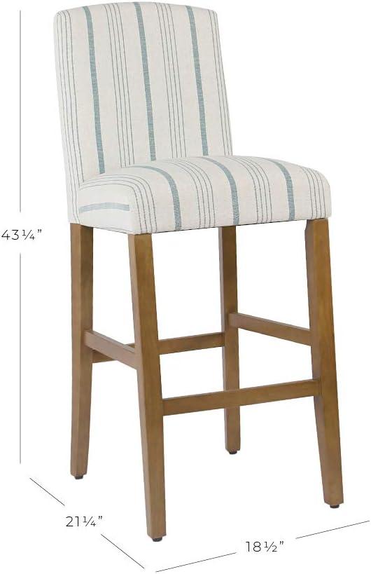 imageHomePop Upholstered Counter Height Barstool 24Inch Tan and Gray LatticeBlue