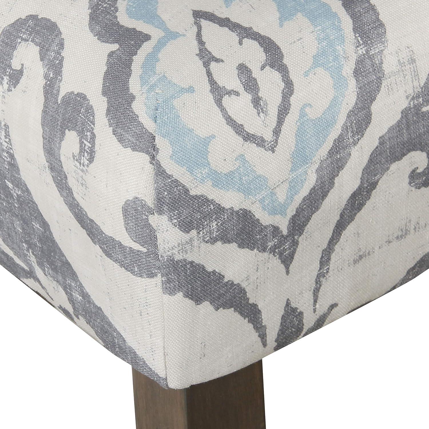 imageHomePop Upholstered Counter Height Barstool 24Inch Tan and Gray LatticeSuri Bluesingle Pack